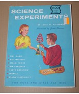 Vintage Science Experiments For Boys and Girls 10-16 Paperback 1959 - $10.77 CAD