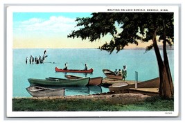 Boating on Lake Bimidji  - Bimidji  Minnesota MN UNP WB Postcard S13 - £3.85 GBP