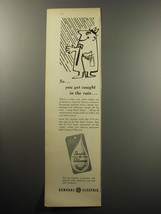 1957 General Electric Silicones Advertisement - So.. you get caught in the rain - £14.44 GBP