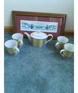 STUDIO NOVA TRATORRIA TEAPOT AND 4 MUGS - $394.39 MXN