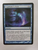 MTG Magic The Gathering Card Trapfinder&#39;s Trick Sorcery Blue Zendikar - £5.92 GBP