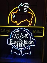 New Pabst Blue Ribbon Buffalo Wild Wings Beer Neon Sign 24&quot;x20&quot; Poster L... - £199.10 GBP