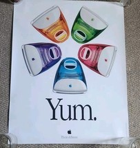 Vintage Apple Computers YUM Poster Colors Macintosh Mac Think Different  - $52.99