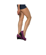 Arche Purple Seude Wedge Heels Open Toe Wedges Heels French Designer - €186,66 EUR
