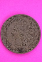 1859 Rim Cuds Reverse Indian Head Cent Penny Rare Exact Coin Shown 332 - £50.39 GBP