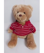 Aeropostale Teddy Bear Holiday AERO Red White Polo Shirt Plush Stuffed A... - $252.48 MXN