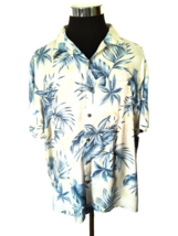 Batik Bay Island Casual Shirt Men&#39;s Size X-Large Blue/Gray Tropical Hawaiian SS - £12.09 GBP