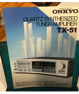 ONKYO QUARTZ SYNTHESIZED TUNER AMPLIFIER TX-51 BROCHURE/SPEC SHEET (SING... - €5,14 EUR