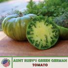 Aunt Ruby's Green German Tomato 10 Seeds, Heirloom, Open-Pollinated, Genuine USA - £8.91 GBP