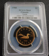 1988 $1 Pcgs PR69 Canada Top Pop 4 None Finer Rare Canadian Dollar 20220127 - £55.61 GBP
