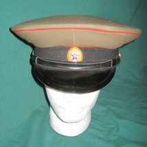 Vintage 1972 Dated Soviet Officers Artillery/Tankman Visor cap Hat Sz 57... - £54.99 GBP
