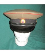 Vintage 1972 Dated Soviet Officers Artillery/Tankman Visor cap Hat Sz 57... - $98.55 CAD