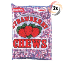 2x Bags Alberts Strawberry Fruit Chews Assorted Flavors | 240 Candies Per Bag - £16.71 GBP