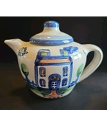Country Scene Blue by M A HADLEY  HOUSE Mini Teapot &amp; Lid 5 3/8in 2 Cups - $134.20 CAD