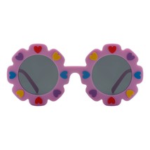 Bebés &amp; Niñas Gafas de Sol Grande Redondo Flor con Corazones UV 400 - $237.58 MXN