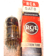 1 NOS RCA 5AT8 Triode/Pentode VHF Tubes Tested on TV-10B Gm= 2900/2840T ... - $4.31