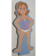 wooden doll with clothes -- vintage cutout doll -- magnetic - £12.53 GBP