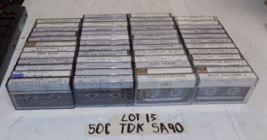 Lot of 50 Pre Recorded TDK SA90 Cassette Tapes Used - $55.84