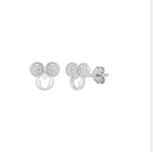 Mickey Mouse sterling silver stud earrings - $13.86+