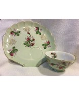 Lefton China Hand Painted Roses &amp; Gold Luncheon Set (4) - $28.04