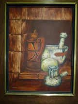 Reviva Yoffe Hirschfeld, Surrealism &amp; Still Life, Oil/ Canvas Signed, 40 x 30 cm - £79.04 GBP