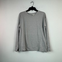 Style &amp; Co Womens M Light Gray Crewneck Long Sleeve Sweatshirt NWOT CF21 - £15.32 GBP