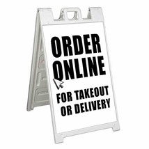 Order Online For Takeout Signicade 24x36 Aframe Sidewalk Sign Banner Decal - $42.70+