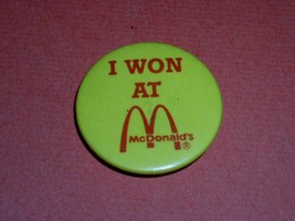McDonald&#39;s Vintage Pinback Button - $14.99