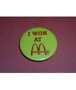 McDonald&#39;s Vintage Pinback Button - $283.25 MXN