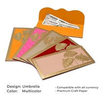 20Pc Shagun Wedding Rakhi Gifting Design Umbrella BorderEmbos EnvelopeMu... - $14.88