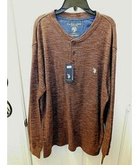 U.S. POLO ASSN. Men&#39;s Waffle Fabric Sweater SMALL Burgundy Color New - $34.46 CAD