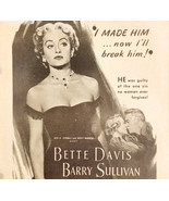 1951 Payment On Demand Movie Advertisement Bette Davis Barry Sullivan DWY12 - €26,12 EUR