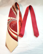 Gino Rossini Mens Necktie 100% Silk Red Made In Italy - $18.95