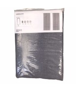 Ikea Room Darkening Curtains Drapes 1 Pair Gray 145cm 57x98” Hannalena W... - $47.52