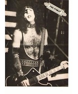 Kiss teen magazine pinup clipping Vintage 1980&#39;s Gene Simmons Paul Stanley - £2.75 GBP