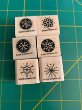 Stampin up Snow Flurries Rubber Stamp Set - £4.99 GBP