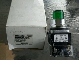 Siemens 52PE6G3A Green Push Button Illuminated 120V New! $99 - $44.28