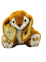 Dan Dee Collectors Choice Bunny Rabbit Gold Ears Paw Pads Blue Ribbon Easter - £16.59 GBP