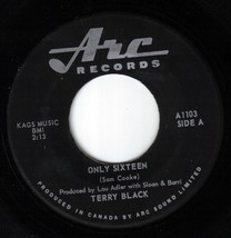 Terry Black Only Sixteen 45 rpm How Many Guys Canadian Pressing - £11.13 GBP