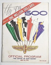Authentic 1975 Indy 500 Official Program - Very Good Condition M656 - £23.59 GBP
