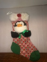 Cute Plush Penguin Christmas Stocking-19&quot; Long - £15.69 GBP