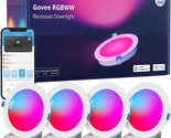 Govee Smart Recessed Lighting 6 Inch, Wi-Fi Bluetooth Direct Connect, 4 ... - $168.92