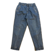 Liz Wear Vintage Tapered Denim Jeans ~ Sz 12 ~ Blue ~ High Rise ~ 28&quot; Inseam - £20.46 GBP