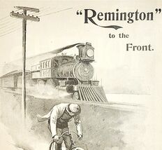 1895 Remington Arms Co Bicycle Victorian Transportation Advertisement 5 x 7 - $500.79 MXN