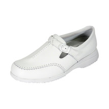  24 HOUR COMFORT Lauren Wide Width Buckle Comfort Leather Moccasin Shoes  - £40.02 GBP