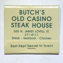 Butch’s Old Casino Steakhouse Las Vegas Nevada Match Book Matchbox - £3.95 GBP