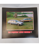 1984 PONTIAC 6000 Wagon Showroom Dealer Advertisement 17x20 Cardboard - $3,763.16 MXN