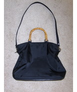 Evan Picone Satchel Black Shoulder Purse Handbag Tote Bag - $14.97
