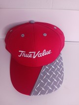 True Value Hardware store Hat Red &amp; White Embroidery Snapback Cap &quot;Steel... - $294.07 MXN