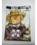 Mississippi State University Scarecrow Fall House Flag 28”x40” Double Si... - €19,04 EUR